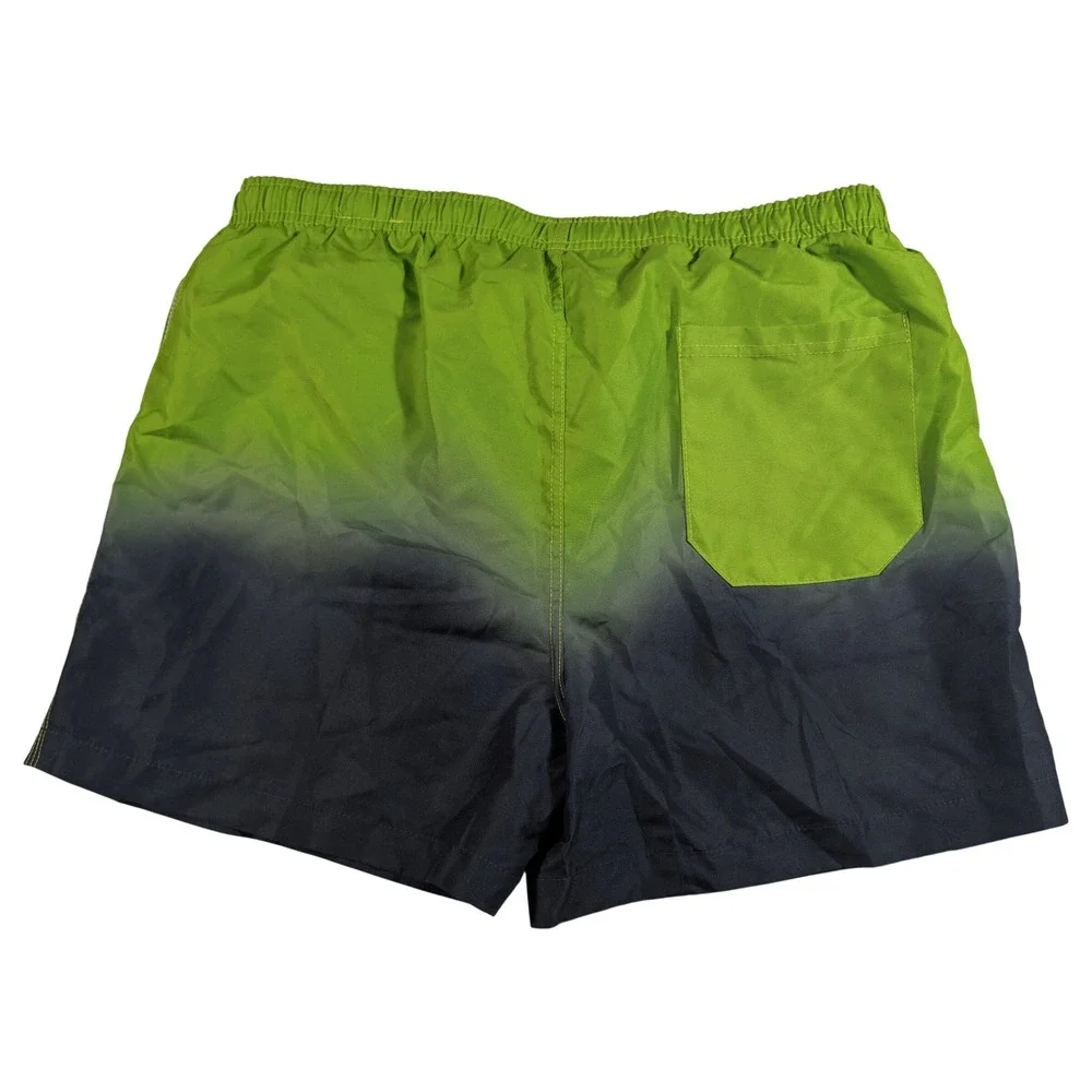 NFL Swim Trunks Mens Large Green Seattle Seahawks Ombre Board Shorts FOCO NEW